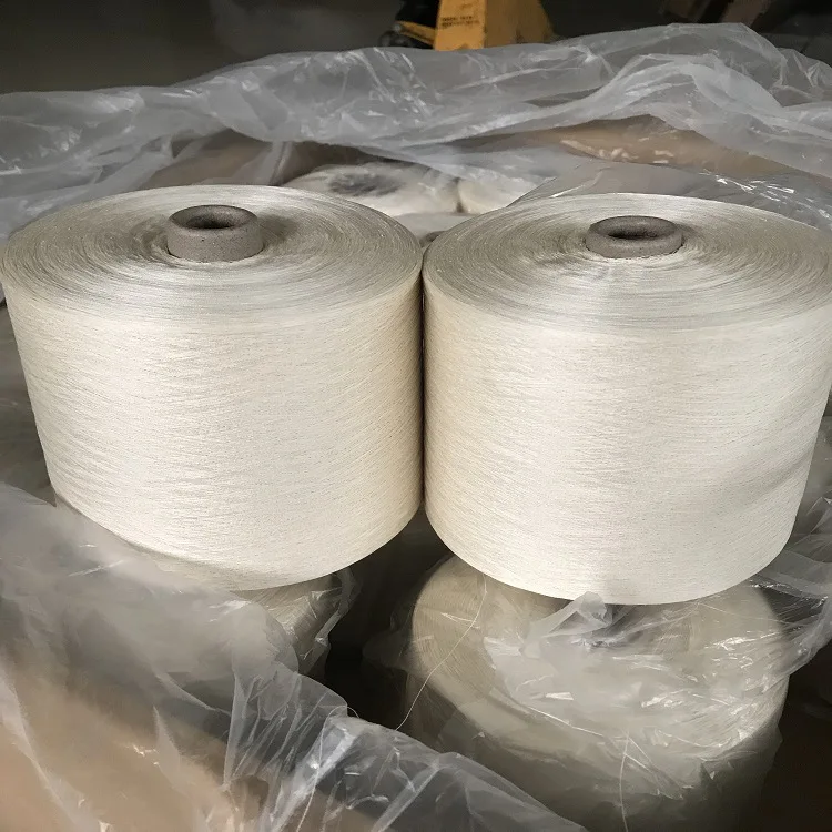 Wholesale Mulberry Raw Silk Yarn 120nm/2 Stock Supply Custom Yarn Dyed 100% Spun Silk Yarn