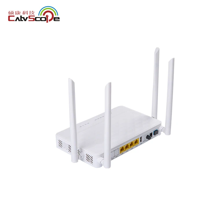Dual Band gpon wifi router  gepon customized ports 5dBi 4 antennas onu ac ftth  xpon wifi router xpon gepon onu