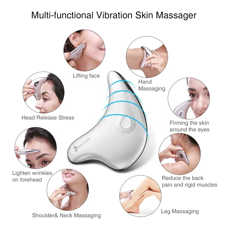  Innovation Products 2021 Silicone Face Massager Electric Massage Machine Tool Skin tightening Dolphin Guasha