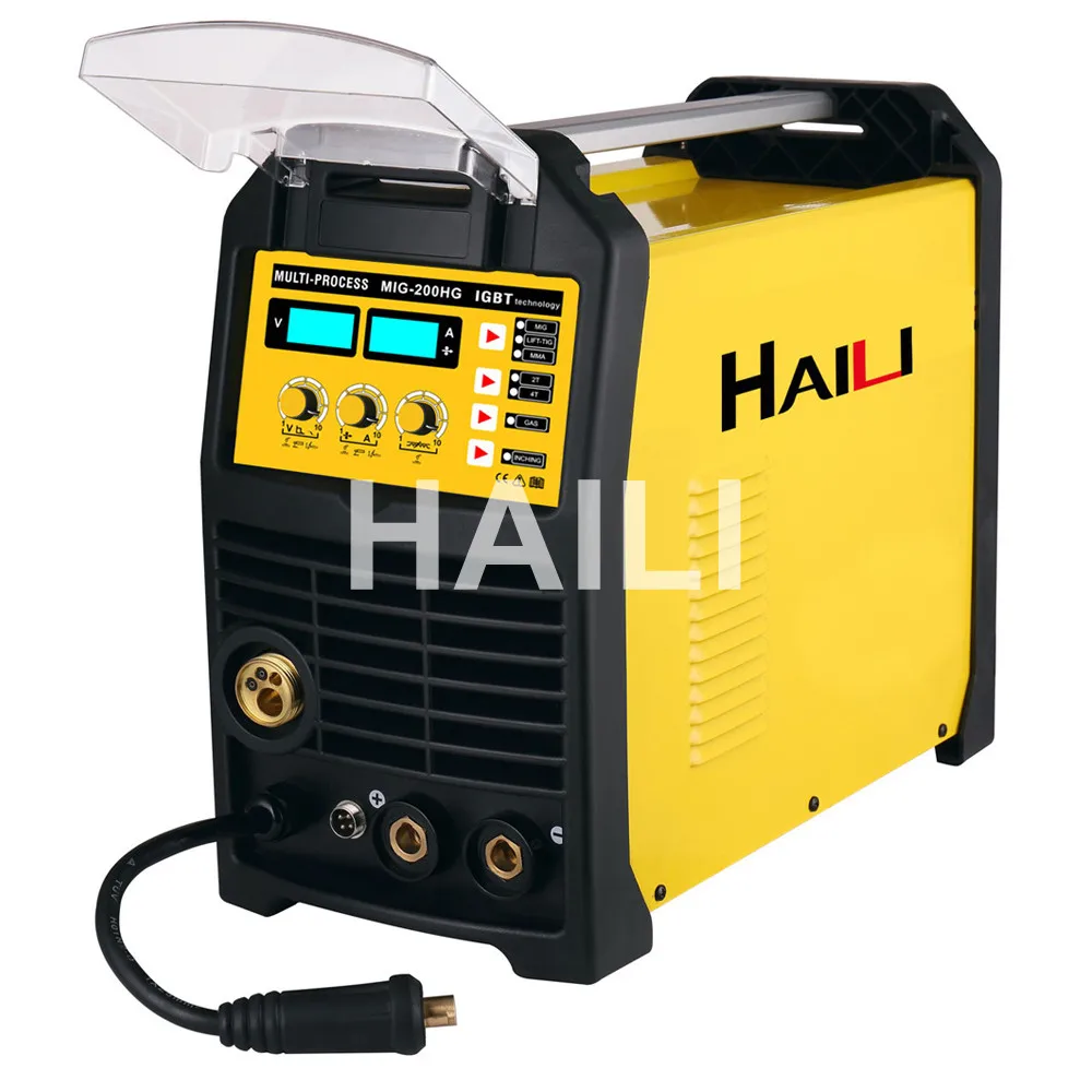 CE approved mig-160 synergic inverter mag/mig welding machine with MB15AK torch