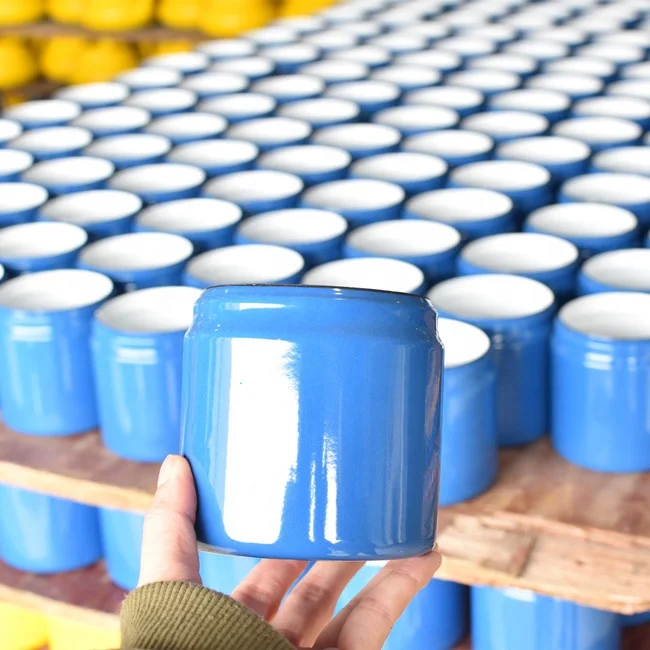 Saudi Arabian Style Enamel Coffee  Bean Can Oil Pot Tea Pot Enamel Mug