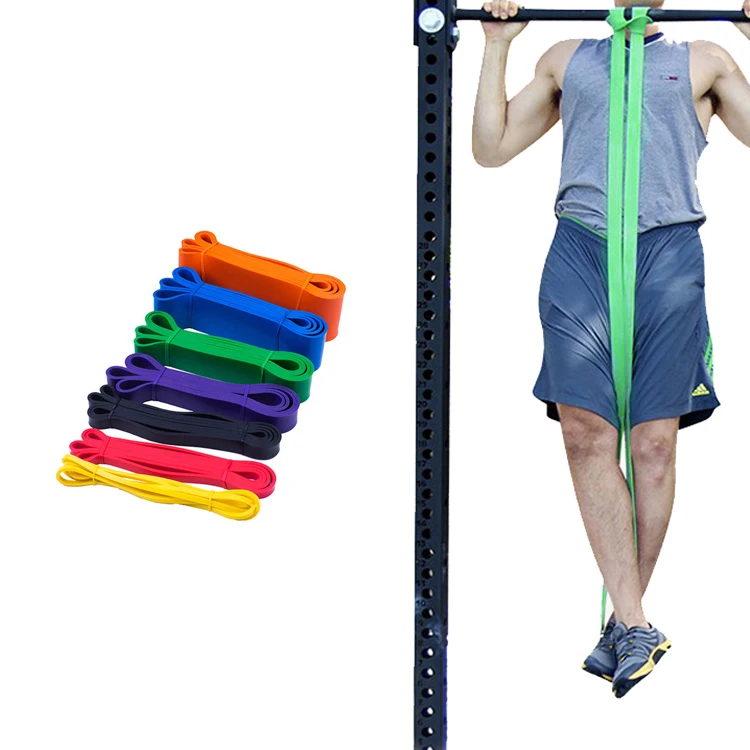 6.4-101MM TPE Pull Up Assist Resistance Band 5-230LB Yoga Exercise Loop Fitness Bands Set Home Workout Equipment