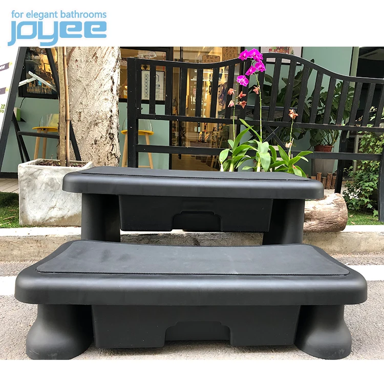 JOYEE Fashion outdoor waterproof anti-slop plastic stairs step spa swimming pool ladder for sale with a cheap price