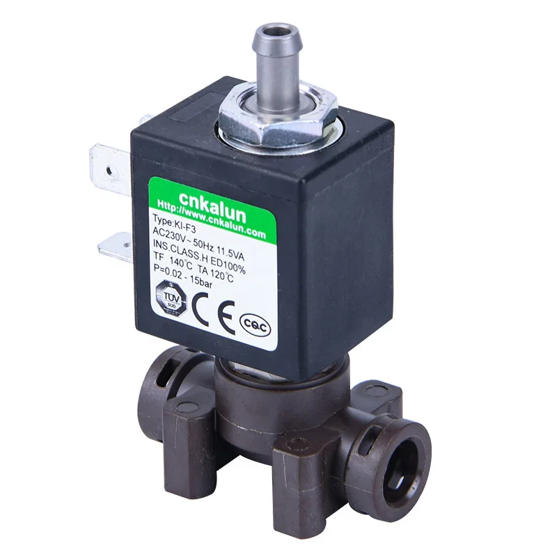 Factory Direct sale KL-F3 Normally Closed Plastic 220v 24v Dc 12v DC Voltage Clip on connection Water Solenoid Valve
