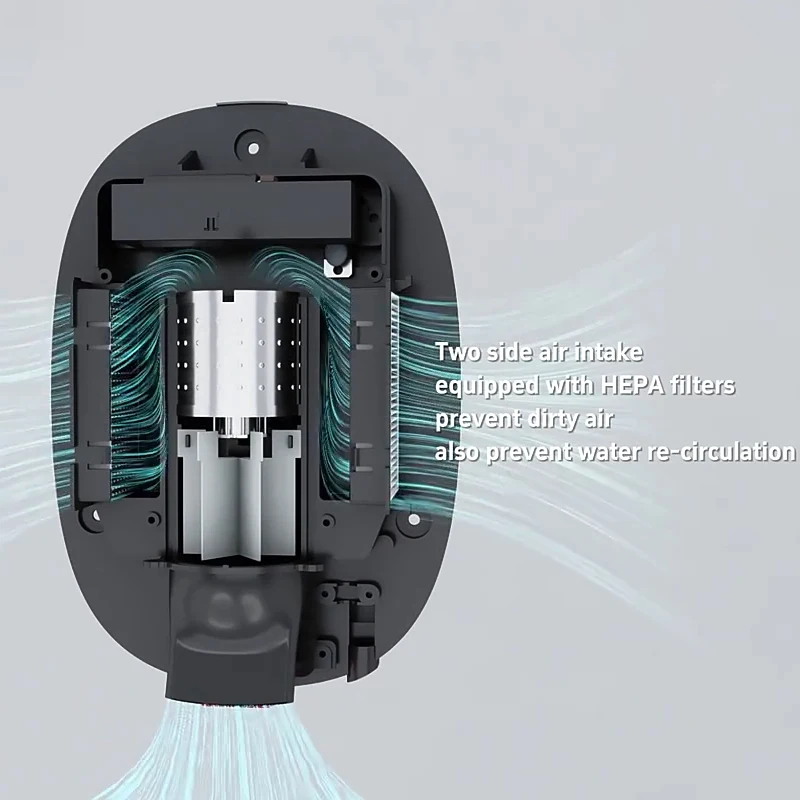 New Powerful Hand Dryer Compact Model High Speed Automatic Jet Hand Dryer Cheap Commercial Hand Dryers With HEPA Filtered