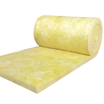 
Wall or roof thermal Insulation with aluminum foil veneer glass wool blanket or roll or fiberglass wool coil felt 