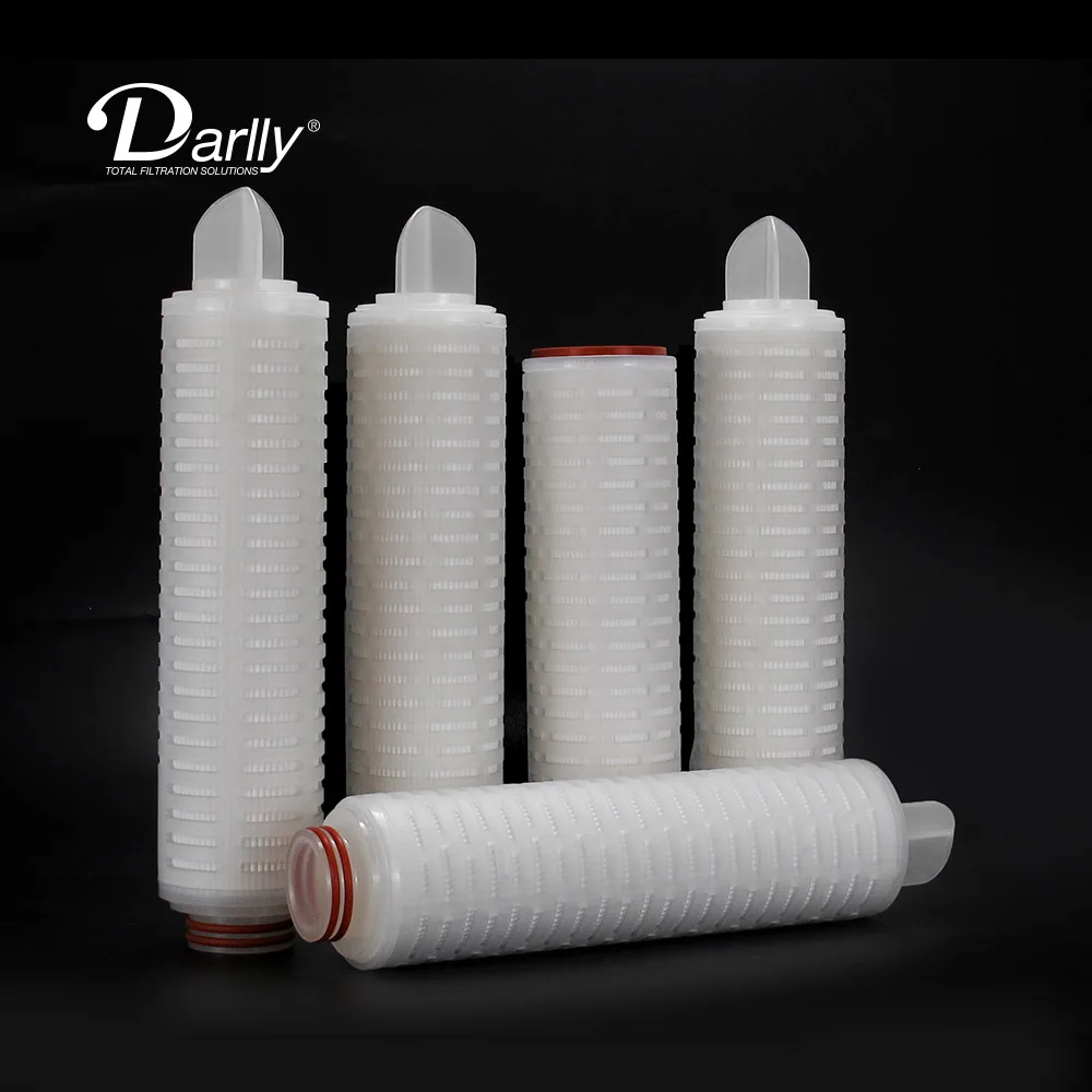Glass Fiber Pleated Filter Cartridge As Meida 20inch 5um for Pre-filtration of Vent&gas