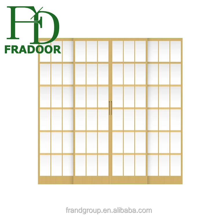 Hawaii Vacation Hotel Decoration Nature Healthy Shoji Lattice Paper Wood Doors