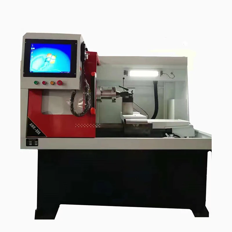 Diamond Cut Car Alloy Wheel Rim Repair CNC Lathe Machine cnc turning machine  Alloy Rim Diamond Cutting Machine