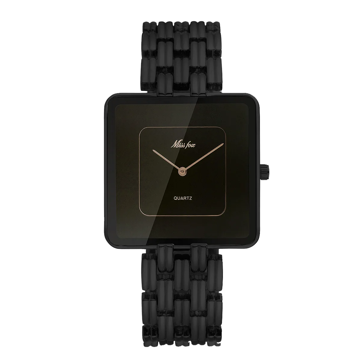 Hot sale black simple watches women fashion casual minimalist watches square style ladies gold watches girls women timepieces