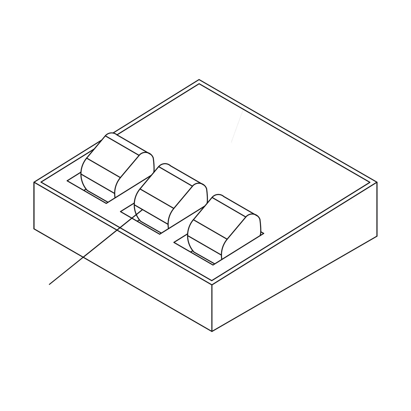 Премиум изготовленный на заказ Т-образный деревянный дисплей для часов с канавками рекламных столов