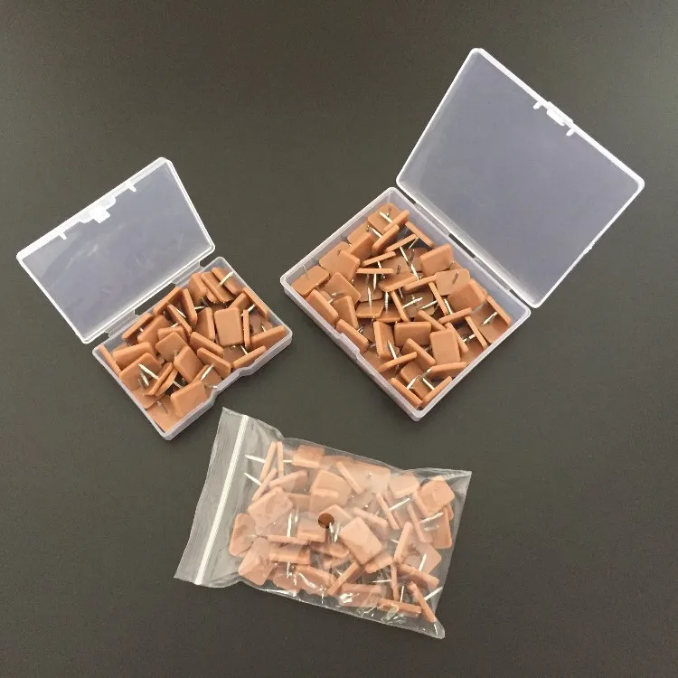 Self-Adhesive Furniture Glides Square Plastic Rubber Floor Protectors with Hardware Including Silicone and Felt Nail