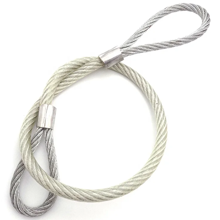 High Tensile Stainless Steel Wire Rope Sling With Loops