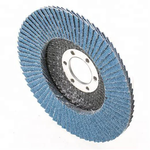 Blue zirconia aluminum 100mm 115mm flap disc brushed abrasive disc made in china