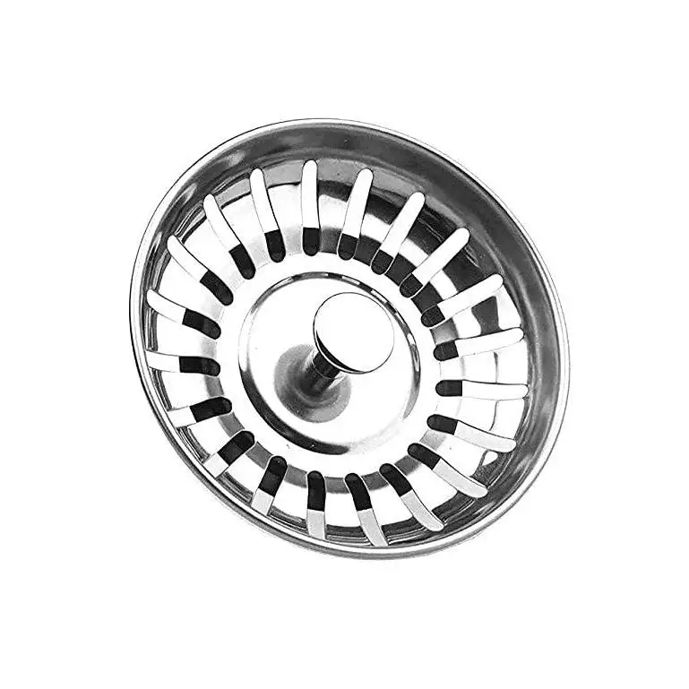 FXL Stainless Steel Kitchen Sink Strainer Stopper Waste Plug Sink Bathroom Sink Strainer Floor Drain