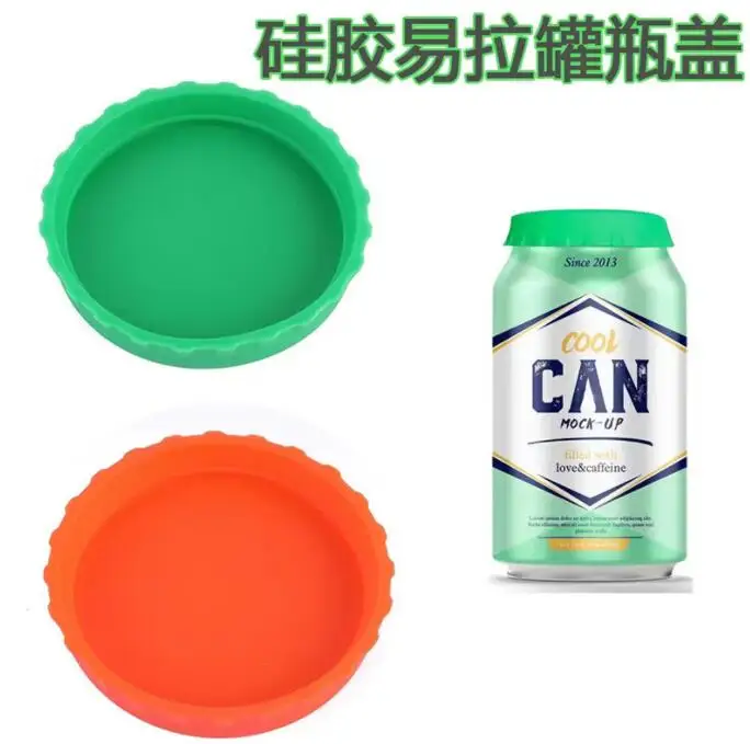 Silicone BPA free reusable beverages Cola can stopper Lid  beer can top cover silicone canning Cap
