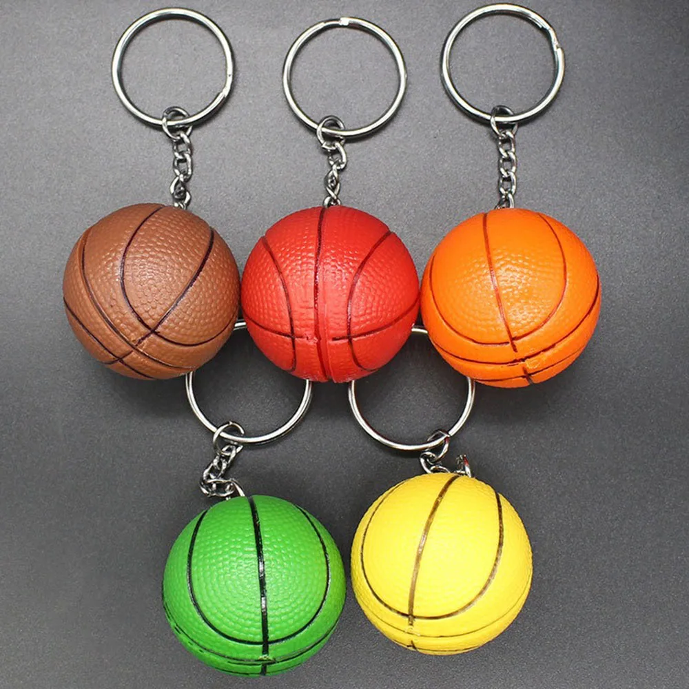 Basketball Keychains Mini Sports Ring Ball Keychain Keyring Creative Gifts Accessories Souvenir Party Favors Bag Decoration Gift