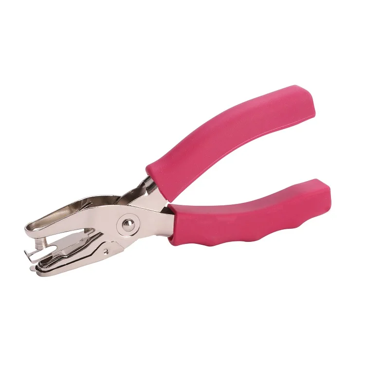 Low MOQ Handheld Portable Small Metal Single Hole Punch Plier Paper Puncher