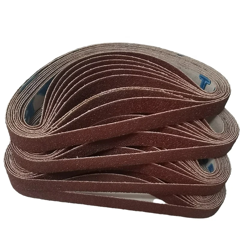 1/2 X 18 inch sanding tape, soft cloth, aluminum oxide sanding tape for metal/grinding polishing sanding tape