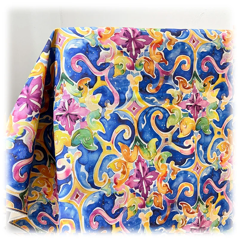 HSF 630gsm Waterproof Canvas Tear Resistant Oil Resistant Glossy Cotton Printed Fabric