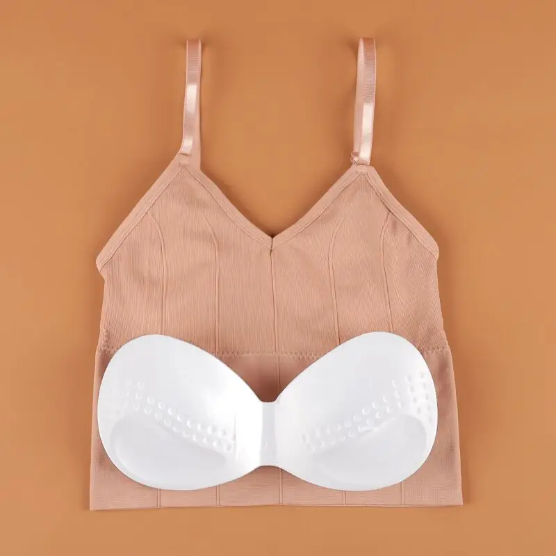 
Women Crop Top Daisy Pattern Bra Sports Fashion Street Top U-shaped Back Bra Tube Top 