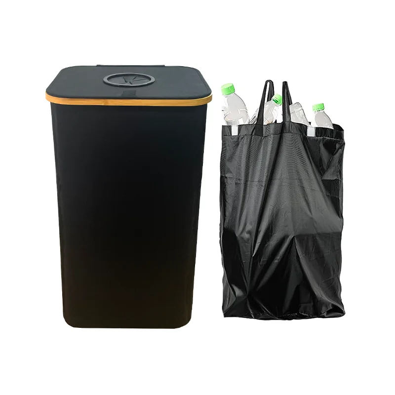 Bamboo Eco-Friendly Empty Bottle Organizer Kitchen Empty Bottle Organizer Recyclable Storage Boxes