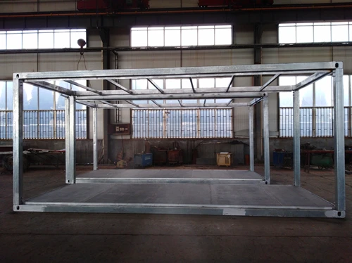 
platform/ flat pack / steel frame / granny tube /shipping container 