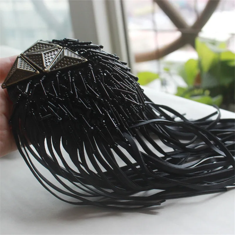  Мода Ночной клуб панк PU Металл кисточкой Epaulette Значки для мужчин