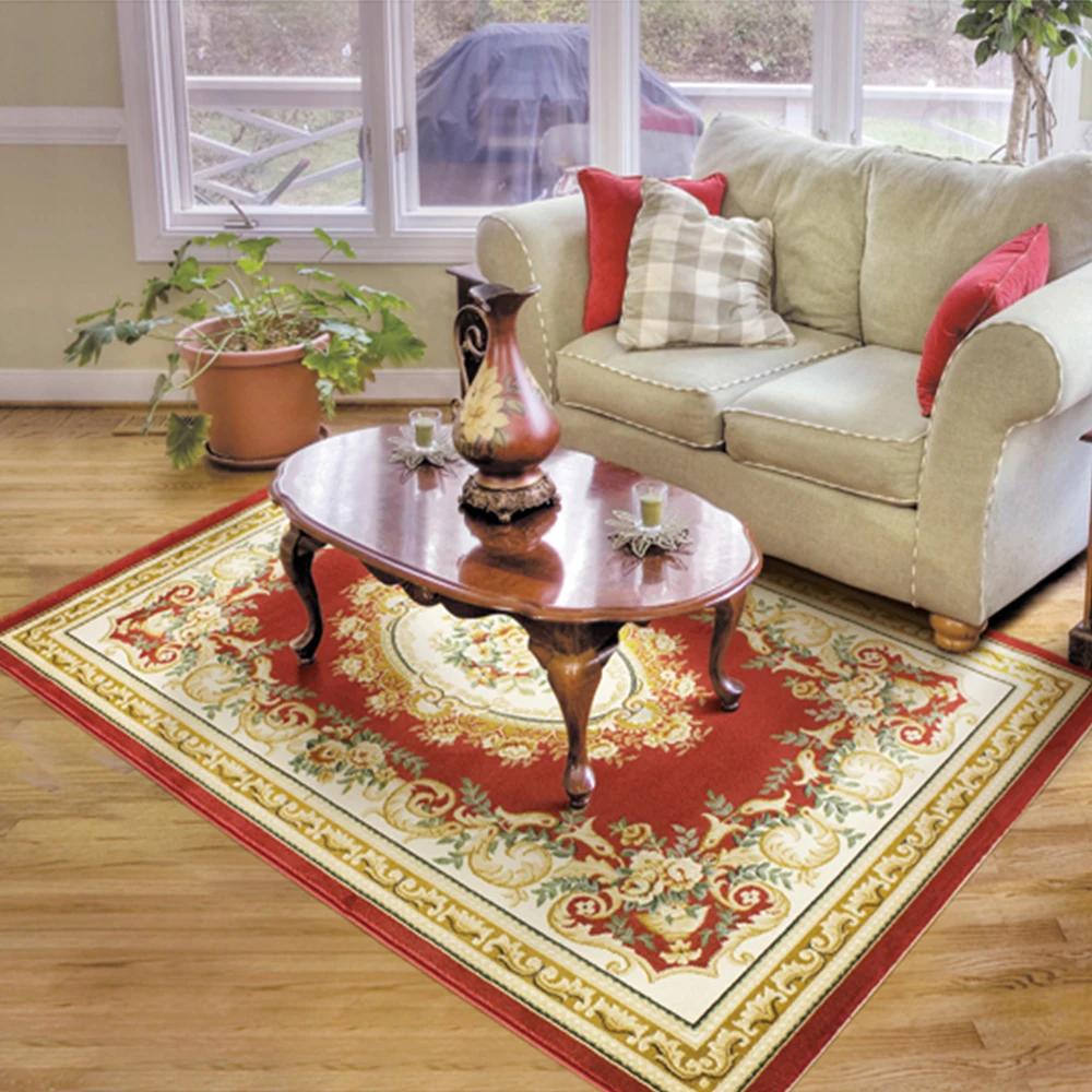 Gold Color Modern Luxury Design Handmade Carpet Rug Dining Room Fireproof New Zealand Wool Handtufted Carpet