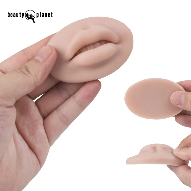 Beauty Planet Permanent Makeup 5D Soft Silicone Lip Mold Realistic Silicone Face Lips For Practice Cosmetic Tools
