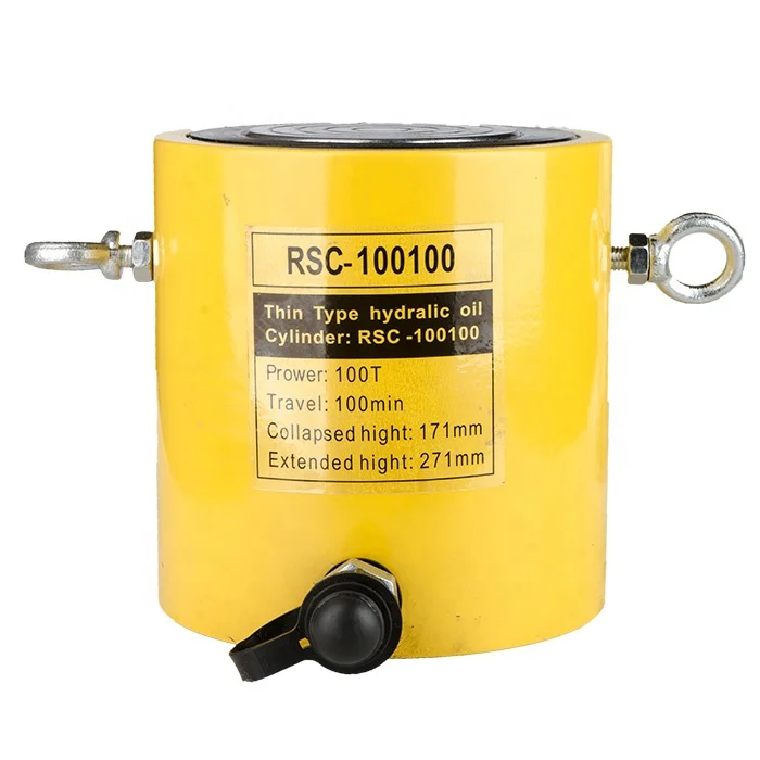 
RSC-100100 hydraulic jack 100 ton flat hydraulic jack heavy duty hydraulic jacks 
