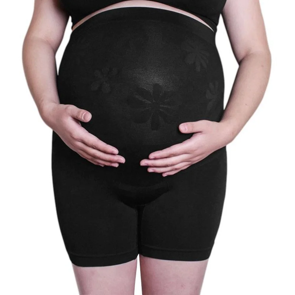 Maternity Underwear High Waisted Mid-Thigh Pregnancy Underwear Belly Support Maternity Briefs Shapewear Leggings