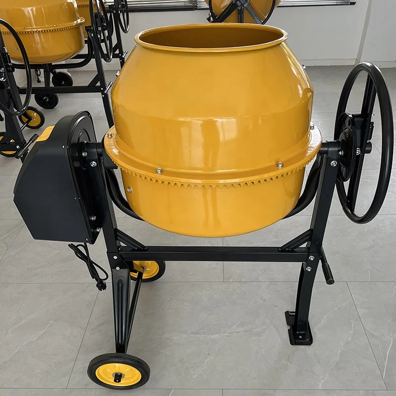 New type 2.8 Cubic Ft Portable 80L Mini Concrete Mixer with welded bottom and new motor housing