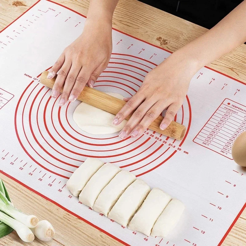 Silicone mat large baking accessories Pastry and bakery kitchen Rolling pin for dough confectionery Kneading Pad mastic board