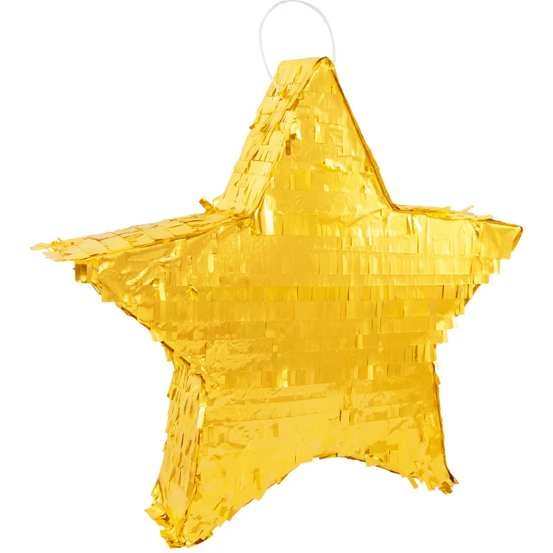 Hot Sale Shiny Foil Star Shaped Candy Content Party Kids Birthday Pinata