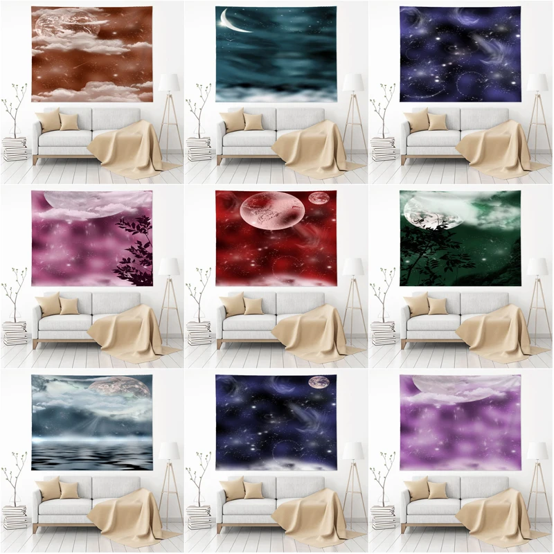 Custom Logo Printed Wall Hanging Tapestry For Home Decor Polyester French Blankets Printing Blanket Decoration Home Wall Carpet