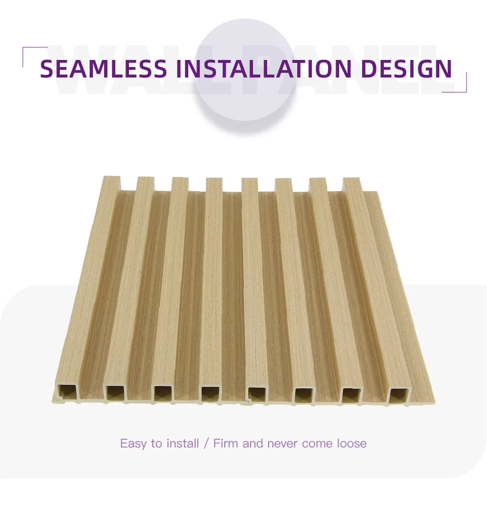 Custom Mildew Resistance Wpc Wall Panel Decorative Wpc Wall Design Covering Panel