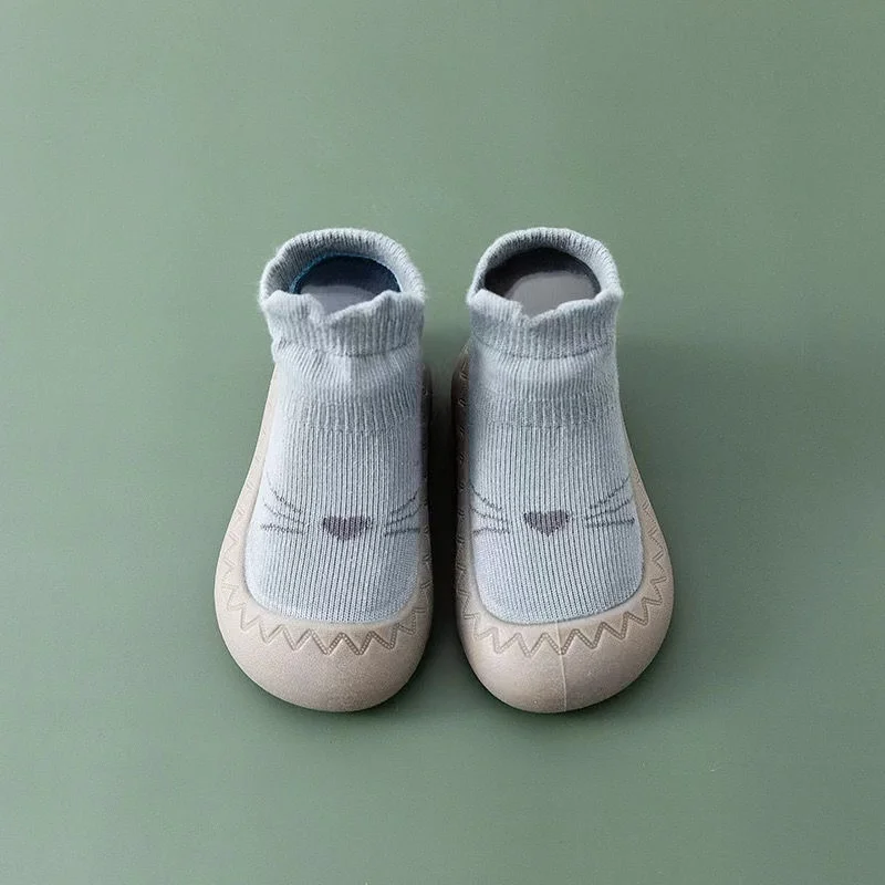 Baby Toddler Rubber Soles Autumn Spring Cotton Baby Socks Shoes Indoor Kids Anti Slip Walking Sock Slippers Shoes