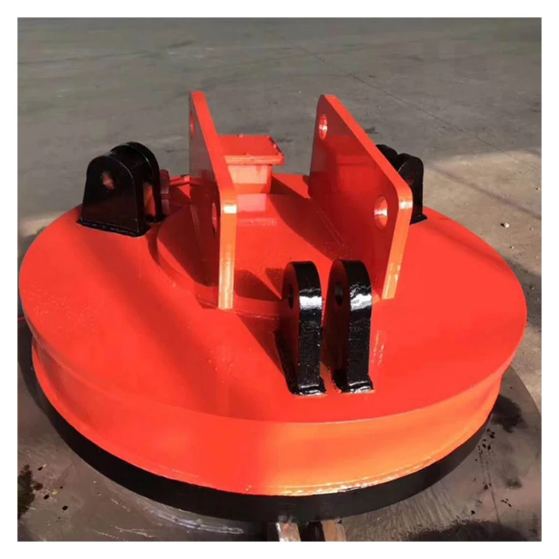 300kg 500kg 1000kg Excavator Electric Magnet Copper Wire Lifting Magnet Chuck Electric