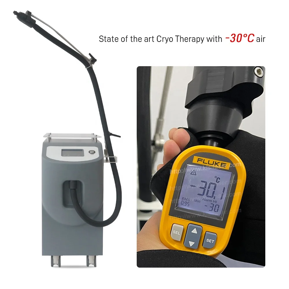 New Technology -30 -40 Temperature Controllable Zimmer Cryo 6 Skin Cooling Machine With  Multi Color Smart Touch Screen