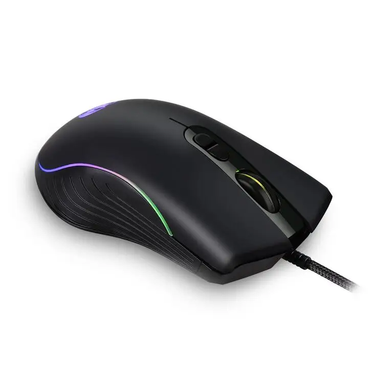 Оптовая продажа USB Проводная 7D 7200 точек/дюйм макро Программирование RGB светодиодная подсветка оптическая игровая