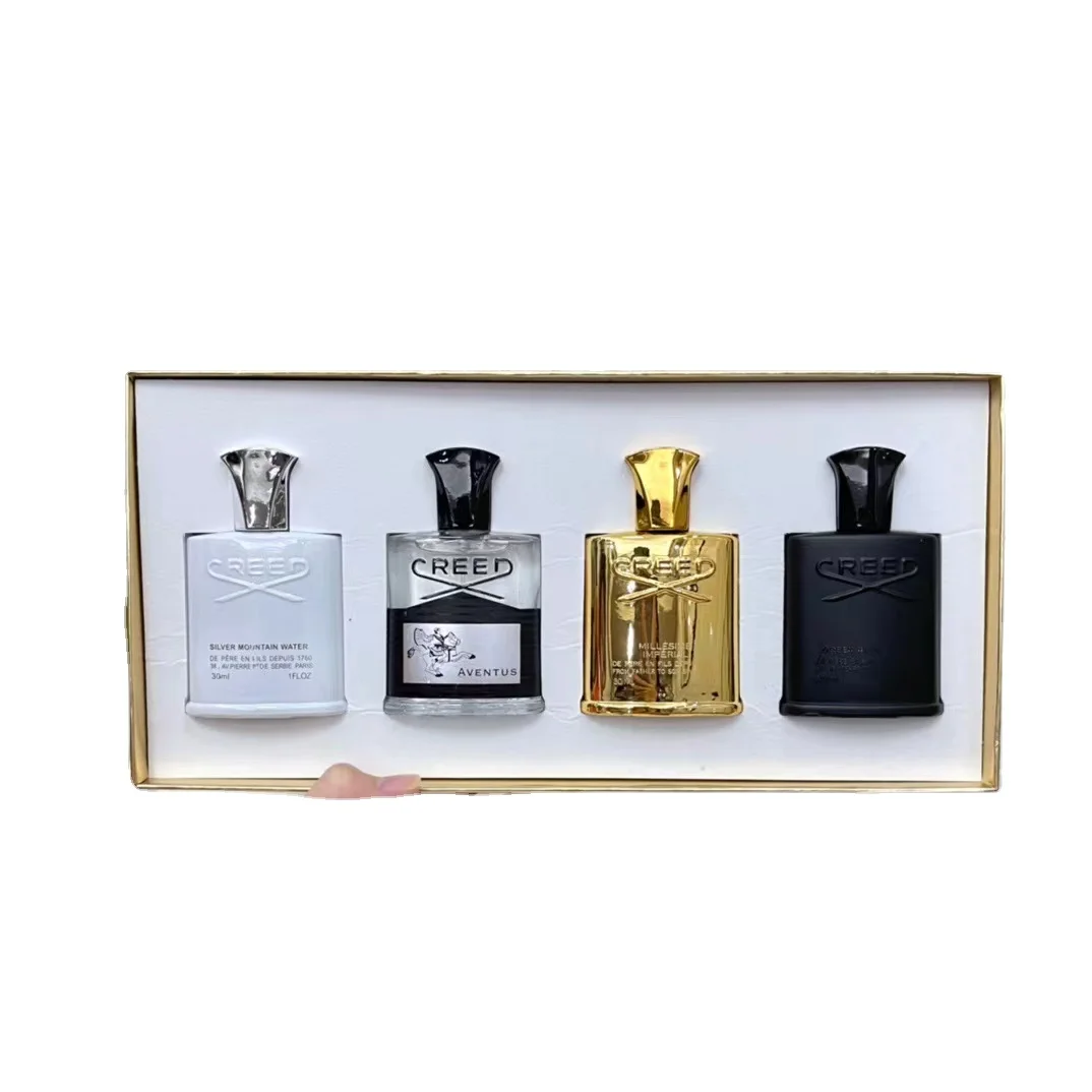 Best Quality 4*30ml Hot Brand Eau De Creed Perfume Vaporisateur Spray Gift Set For Men