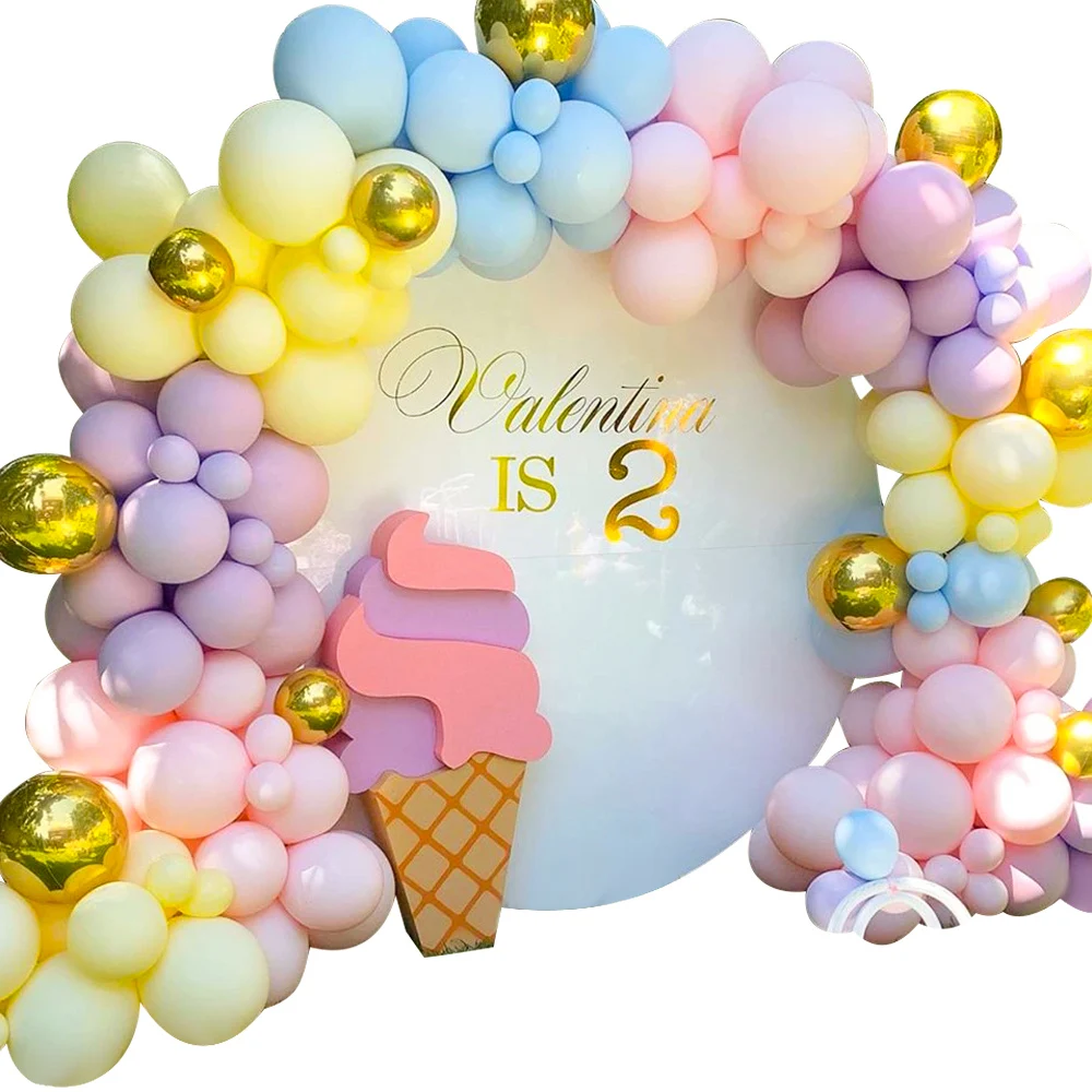 2021  Wedding Birthday Party Decorations Macaron Balloon Arch Garland Kit Balloon