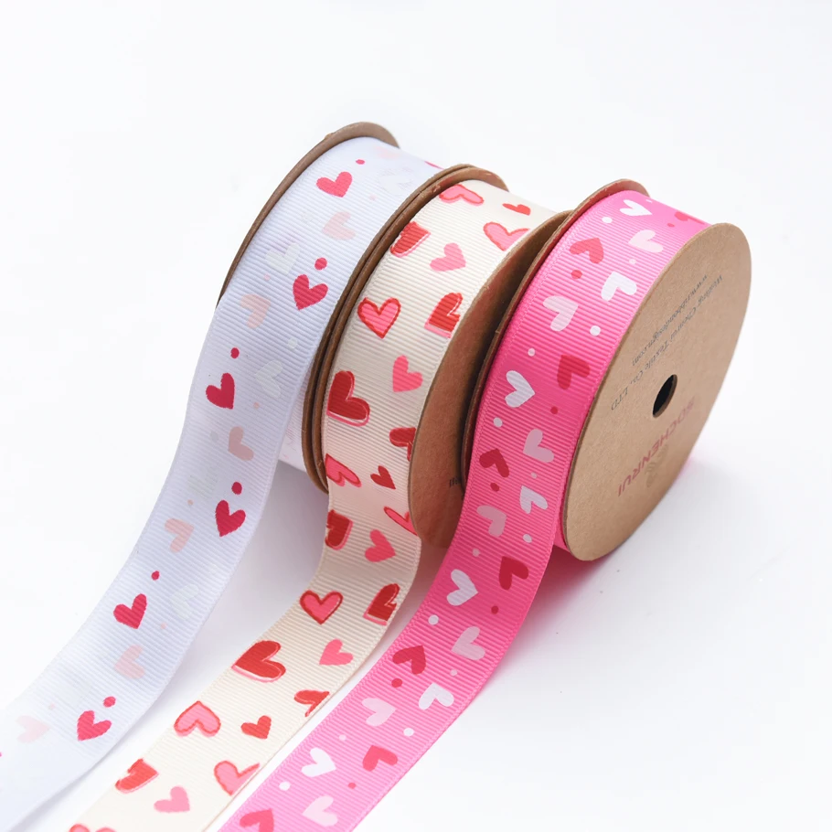 Free sample colorful cheap customized printed cintas decorativas grosgrain ribbon supplier 3/4 inch from china