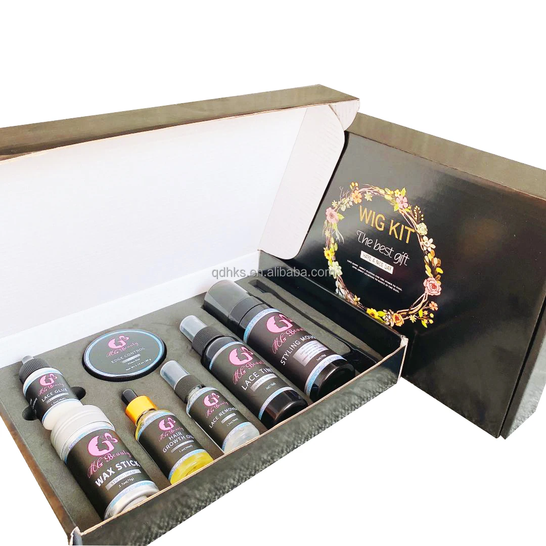 Один комплект париков, фирменная торговая марка, кружевной клей, кружевные Продукты для волос с индивидуальной упаковкой
