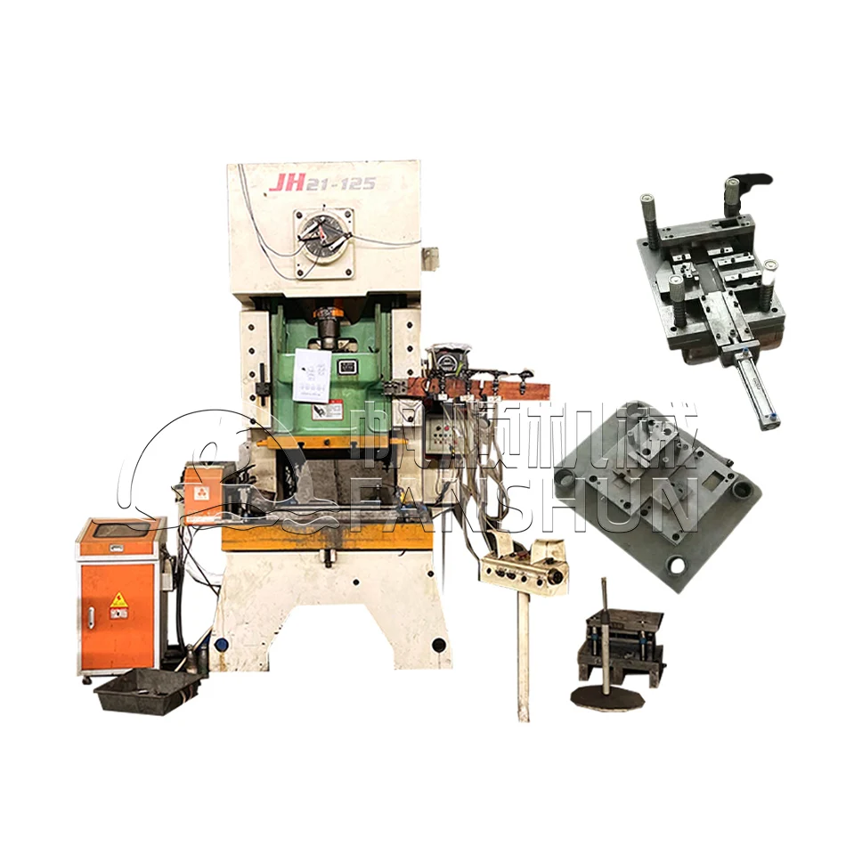 Metal  Continuous forming Flush Cabinet hinge stamping mold Automatic stamping and crimping mold cutting machine production line