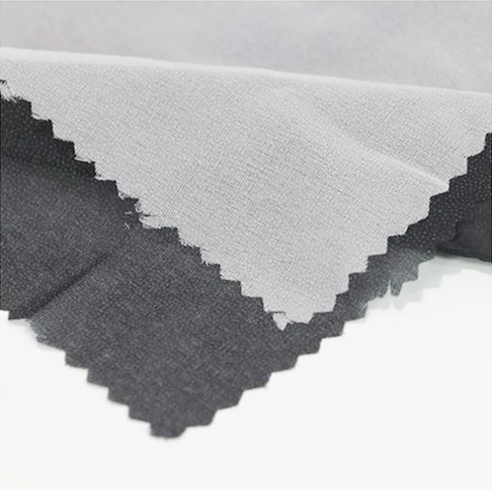 GAOXIN High Quality Eco-friendly Woven Fusible Interlining for  T-Shirt Collar