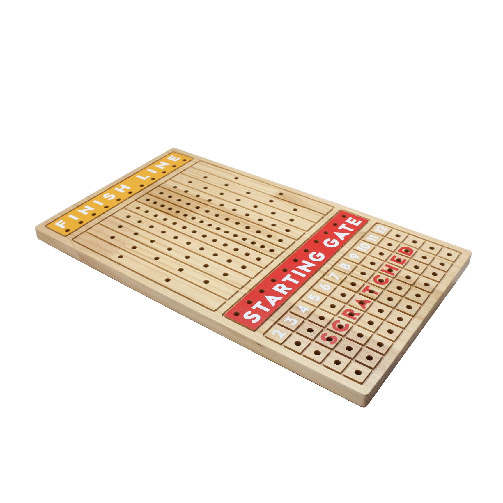 Wood Metal Horses Thickened Finish LINE with Dice Cards Chips Family Tabletop Game Night Horseracing Game Horse Race Board Game