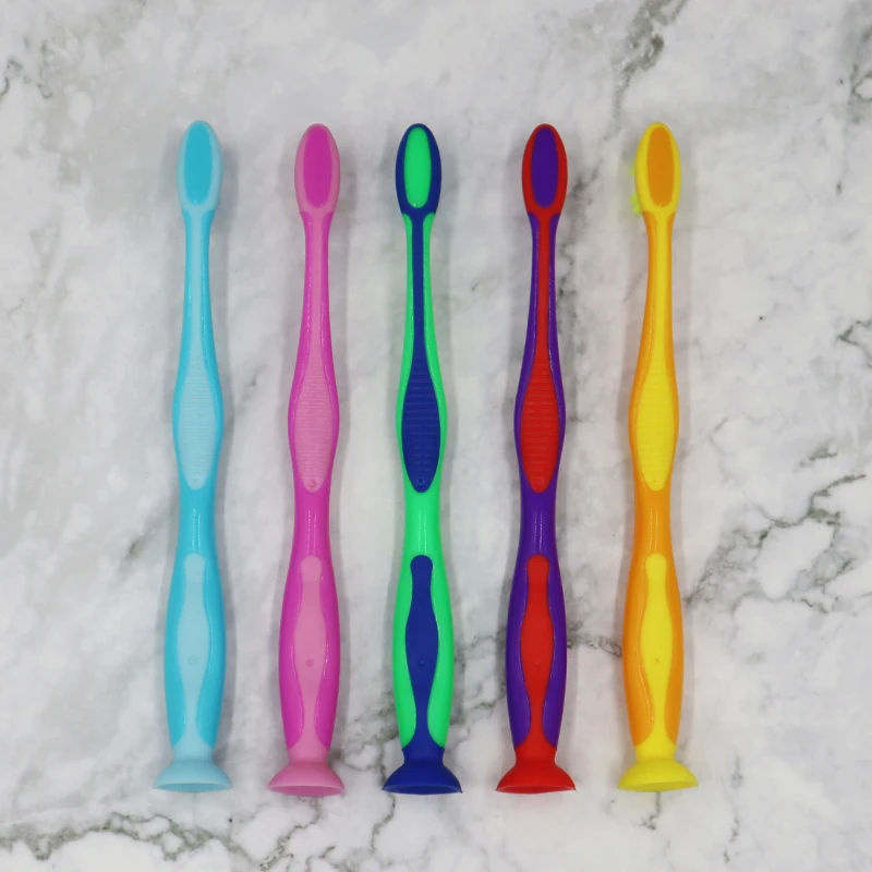 Wholesale Children Kids Toothbrush Suction Cup Home Use Teenager Toothbrush