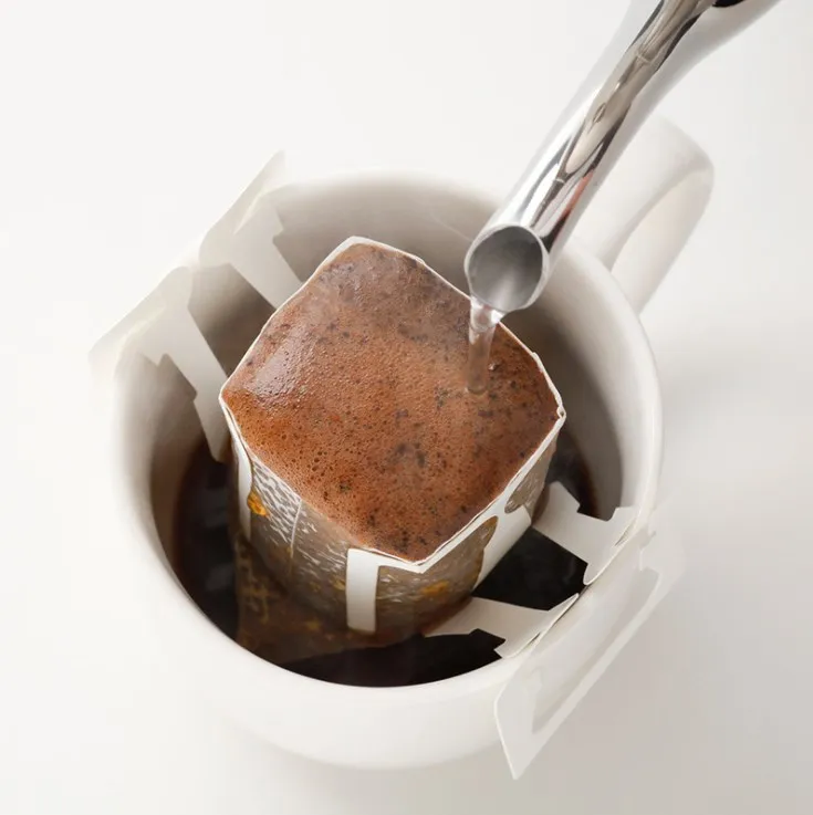 50pcs Hanging Ear Coffee Bag Custom Heat-sealed Drip Coffee Filter Bag Eco-friendly Material Disposable Coffee Filter Bags